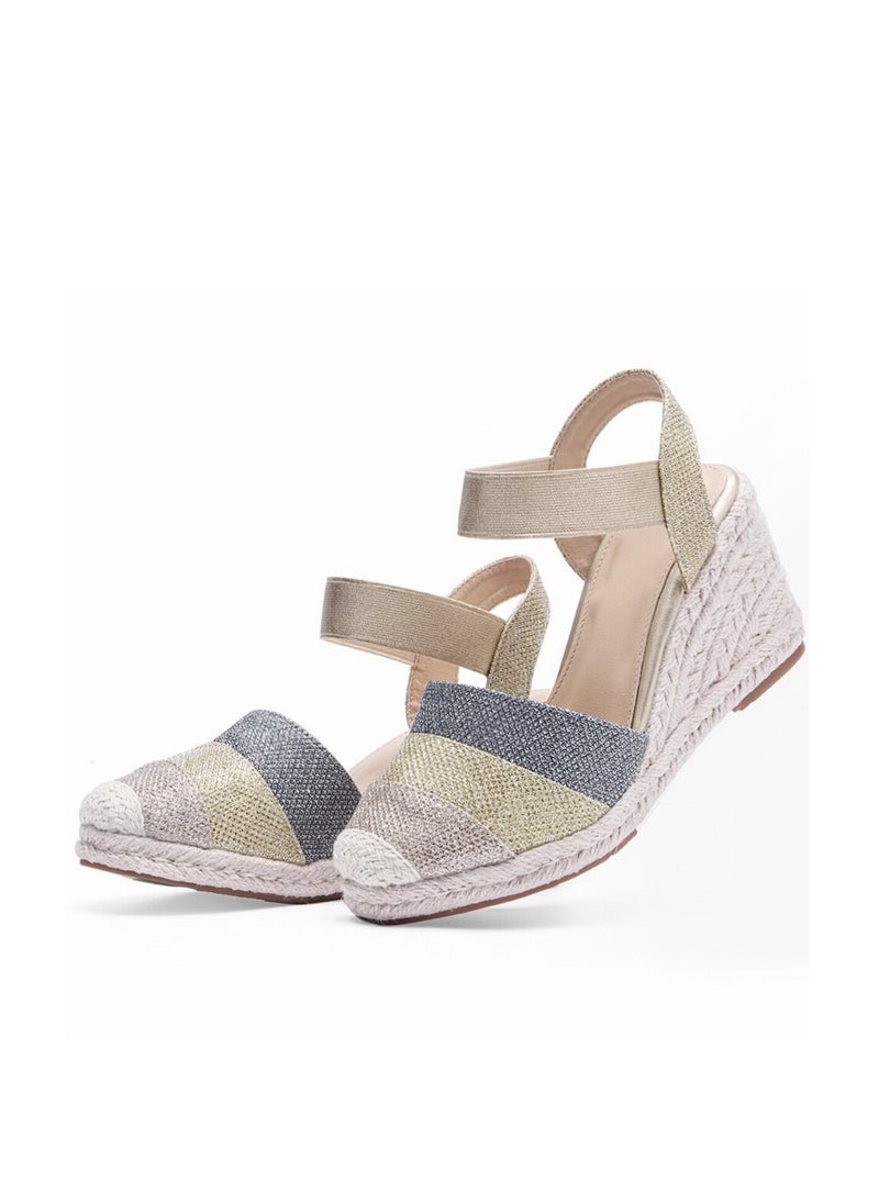 Generic Elastic Strap  Espadrille Wedges  - Image 1