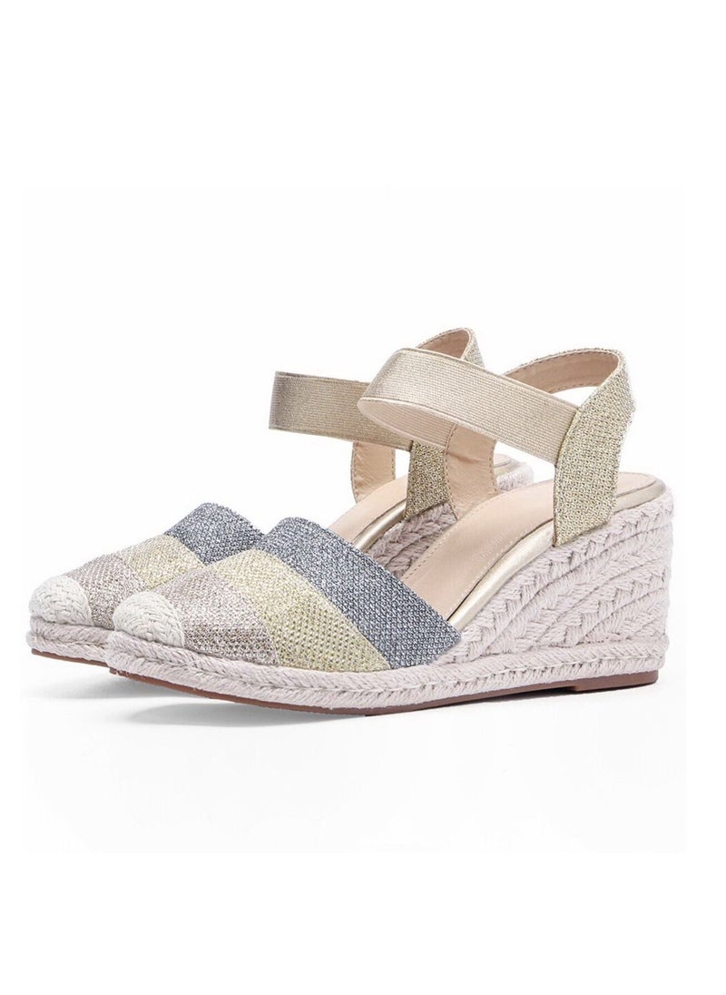 Generic Elastic Strap  Espadrille Wedges  - Image 5