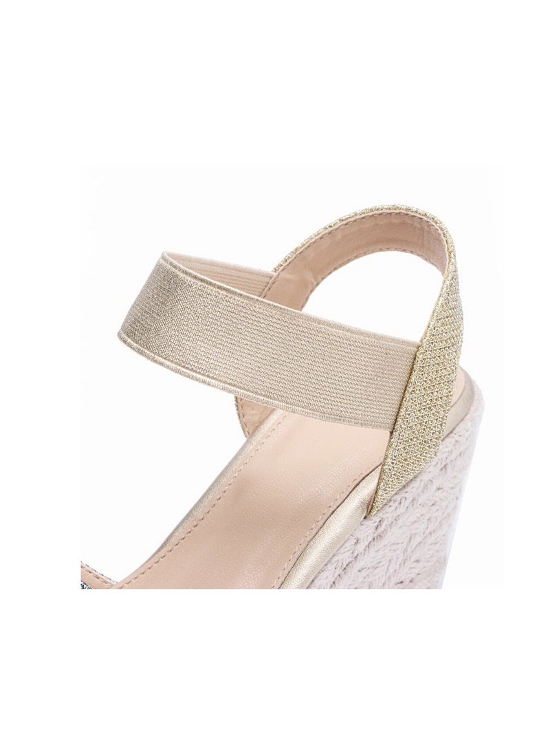 Generic Elastic Strap  Espadrille Wedges  - Image 4