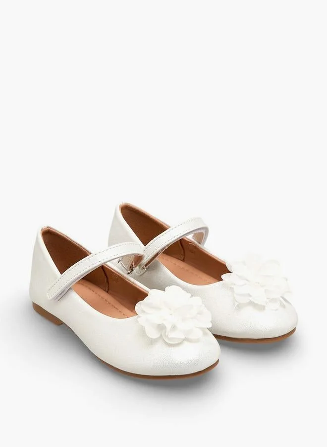 Flora Bella By Shoexpress WHITE Flora Bella Girls Floral Embellished Mary Jane Shoes for Women | Best Price UAE