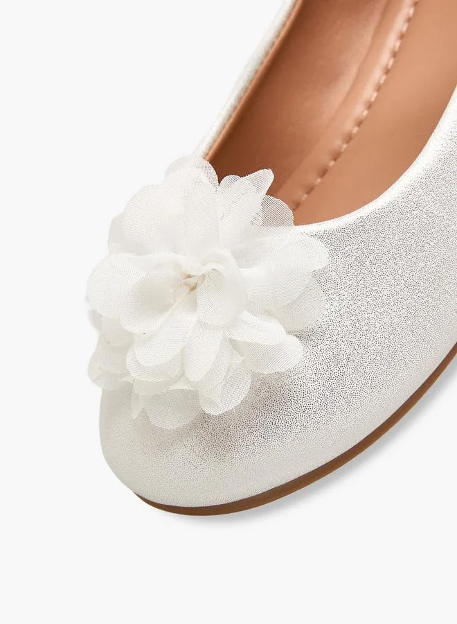 Flora Bella By Shoexpress WHITE Flora Bella Girls Floral Embellished Mary Jane Shoes for Women | Best Price UAE