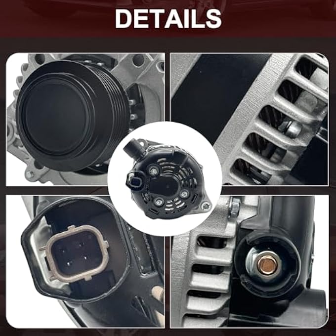 Hsbhlsnx 11573N Alternator Compatible with Honda Pilot 3.5L 2012-2015 Odyssey 3.5L 2011-2013 Ridgeline 3.5L 2012-2014 104210-1240 9764219-124 31100-RV0-A01 CSJ24 11573 290-5582 - Image 4