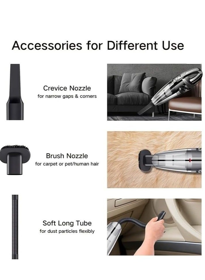 LIMOS Vacuum Cleaner, 120 W High Power, Rechargeable Portable Vacuum, Strong Suction for Pet Hair - Image 3