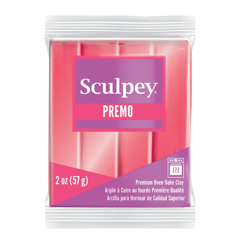 Sculpey Sculpey Premo Polymer OvenBake Clay Sunset Pearl Coral Non Toxic 2 oz bar Great for jewelry making holiday DIY mixed media and and more Premium clay Great for clayers and artists 