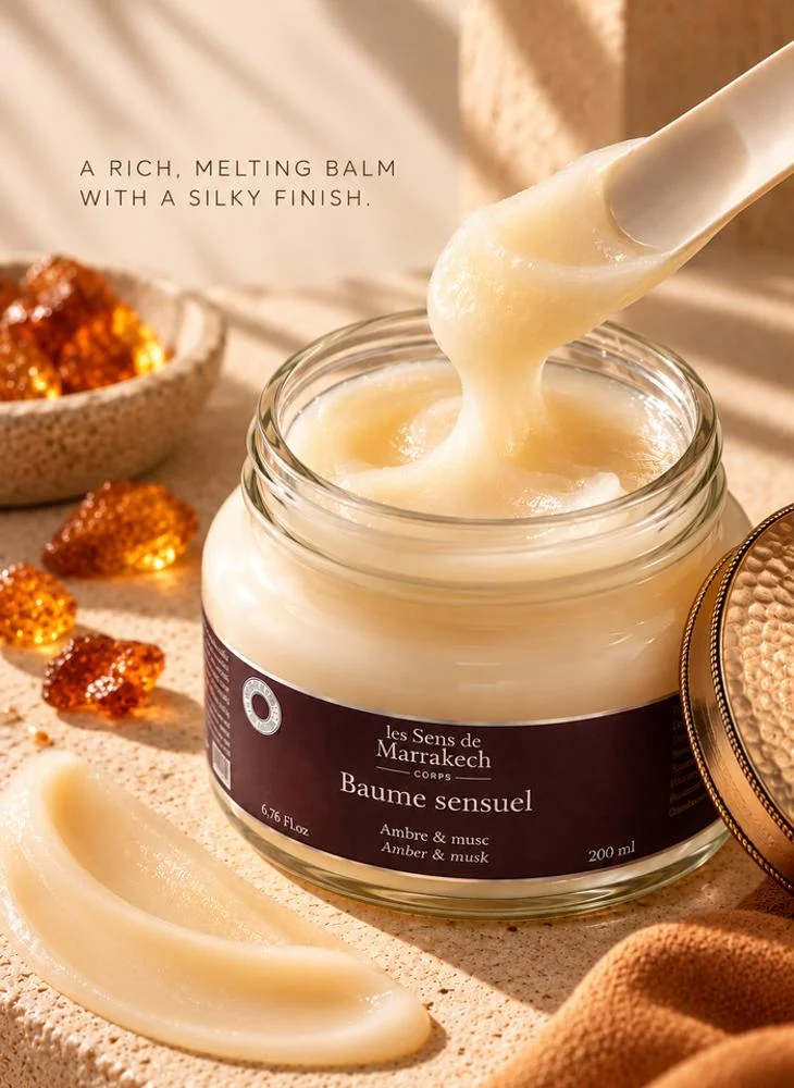 Les Sens De Marrakech  Sensual Balm Amber & Musk 200 ml  | Best Price UAE