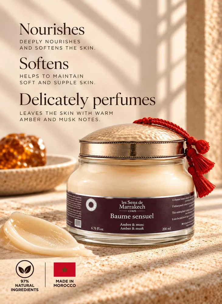 Les Sens De Marrakech Sensual Balm Amber & Musk 200 ml