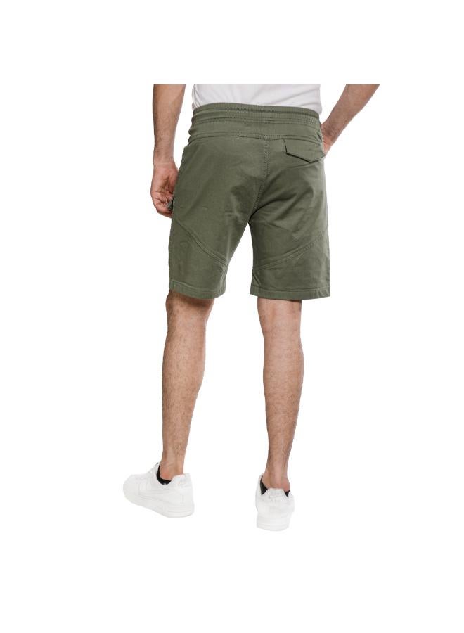 كوب شورت رجالي عصري زيتوني - Image 3