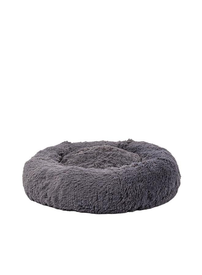 مورو مورو سرير كلاب مخملي تقويمي مع فراء ناعم وقاعدة بلاستيكية - عش مريح وقابل للغسل للحيوانات الأليفة - Image 1