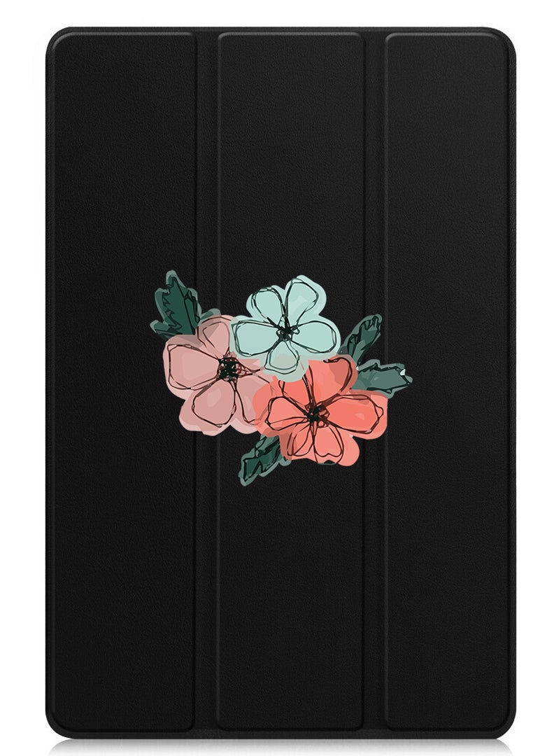 Theodor Protective Flip Case For Xiaomi Pad 7 & Xiaomi Pad 7 Pro With Trifold Stand Auto Wake Sleep Shockproof Cover - Flowers - Image 1