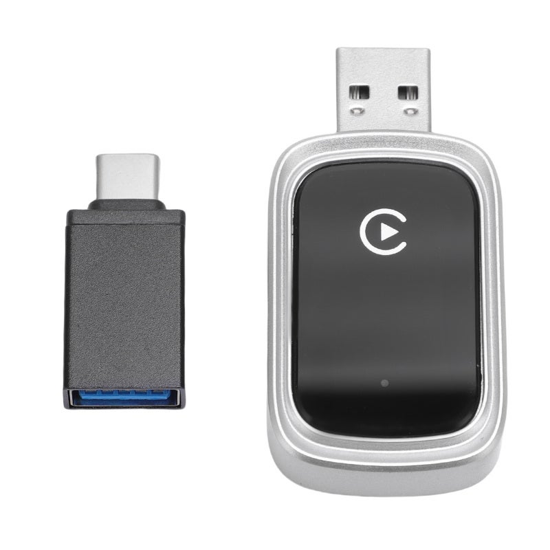 Wireless Car Adapter 5.8GHz WiFi Bluetooth 5.0 Plug And Play - 0 Latency Seamless Connectivity Wired to Wireless Car Converter for Factory CarPlay iOS Phones - Image 3