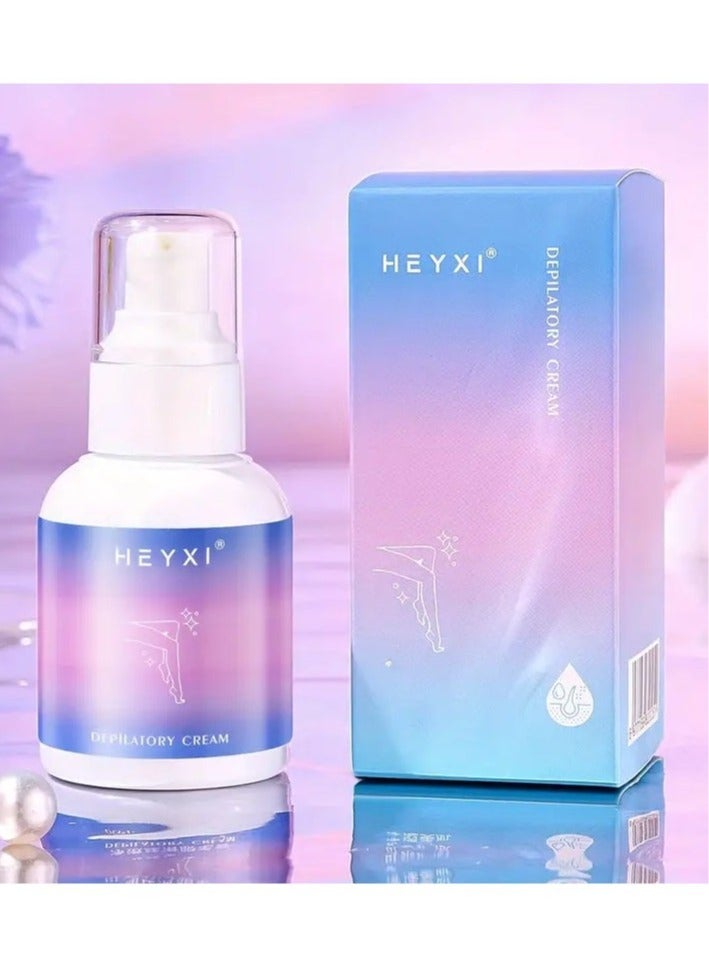 HEYXI Hair Removal Cream: Pain-Free Solution for Armpits, Bikinis, Private Parts & Body - Suitable for Men & Women - Alcohol-Free, All Skin Types - Image 1