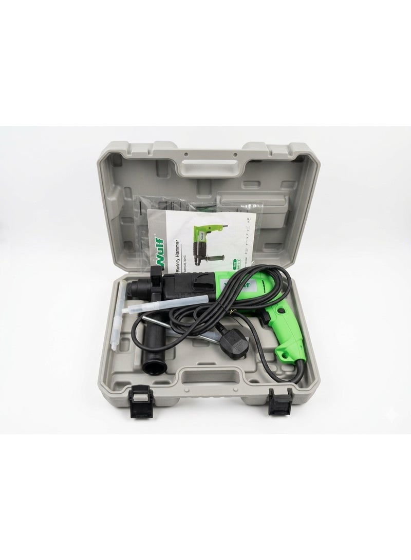 Wulf 500W Rotary Hammer Drill WRH-2-20 Heavy Duty Electric Hammer Drill with SDS Chuck Auxiliary Handle and Concrete Drilling for Construction DIY and Renovation - Image 3