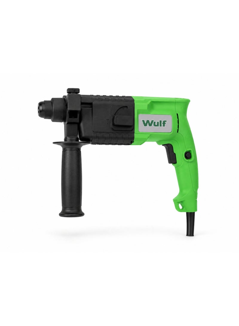 Wulf 500W Rotary Hammer Drill WRH-2-20 Heavy Duty Electric Hammer Drill with SDS Chuck Auxiliary Handle and Concrete Drilling for Construction DIY and Renovation - Image 4