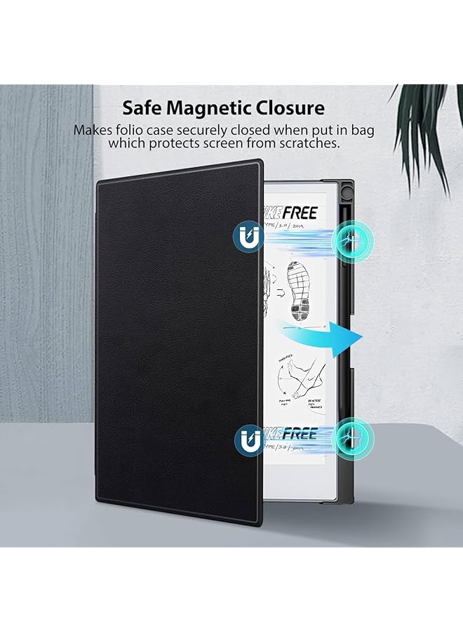 إيروريكس حافظة متوافقة مع جهاز Remarkable 2 اللوحي، غطاء خلفي صلب خفيف الوزن مع حامل قلم، متوافق مع جهاز Remarkable 2 Paper Tablet مقاس 10.3 بوصة، إصدار 2020، أسود - Image 4