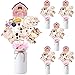 Hotop 30 Pcs Farm Animal Centerpiece Sticks Floral Animals Table Toppers Birthday Party Supplies Decor for Girls Theme Topper Photo Booth Props - Image 2