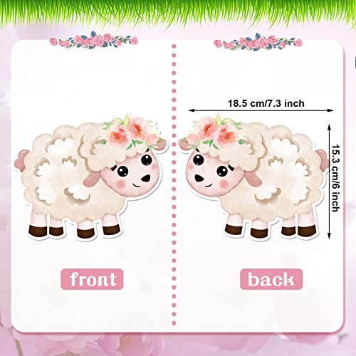 Hotop 30 Pcs Farm Animal Centerpiece Sticks Floral Animals Table Toppers Birthday Party Supplies Decor for Girls Theme Topper Photo Booth Props - Image 5