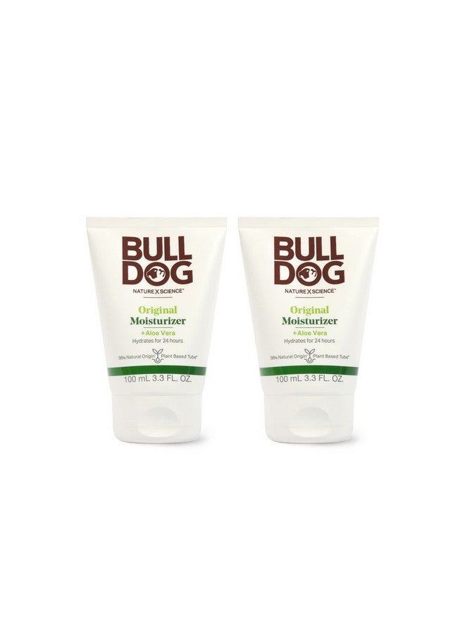 BULLDOG Mens Skincare And Grooming Original Facial Moisturizer 3.3 Fluid Ounce Pack Of 2 - Image 1