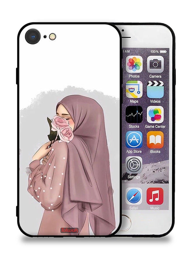 Tolwak Apple iPhone 7 Protective Case Holding Roses Girl Art - Image 1