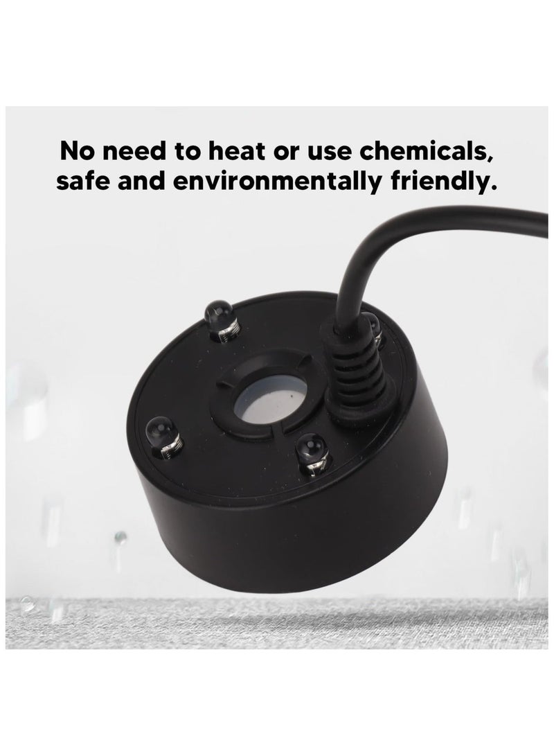 Mist Maker, USB Mist Maker with RGB LED Lights, Ultrasonic Fogger for Ponds, Wigwams, Fish Tanks, No Heat Eco Friendly Mist Maker, Easy To Operate, 5V (Black) - Image 2