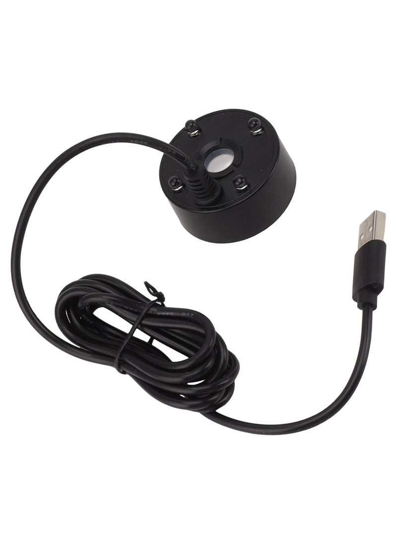 Generic - Mist Maker, USB Mist Maker with RGB LED Lights, Ultrasonic Fogger for Ponds, Wigwams, Fish Tanks, No Heat Eco Friendly Mist Maker, Easy To Operate, 5V (Black) - Image 1
