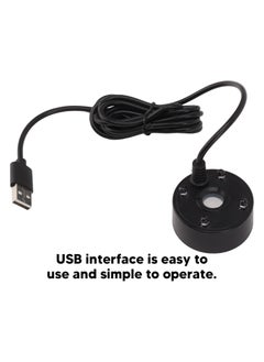 Generic Mist Maker, USB Mist Maker with RGB LED Lights, Ultrasonic Fogger for Ponds, Wigwams, Fish Tanks, No Heat Eco Friendly Mist Maker, Easy To Operate, 5V (Black)  - Image 4