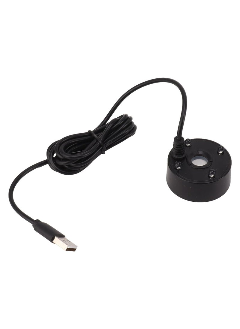 Generic - Mist Maker, USB Mist Maker with RGB LED Lights, Ultrasonic Fogger for Ponds, Wigwams, Fish Tanks, No Heat Eco Friendly Mist Maker, Easy To Operate, 5V (Black) - Image 1