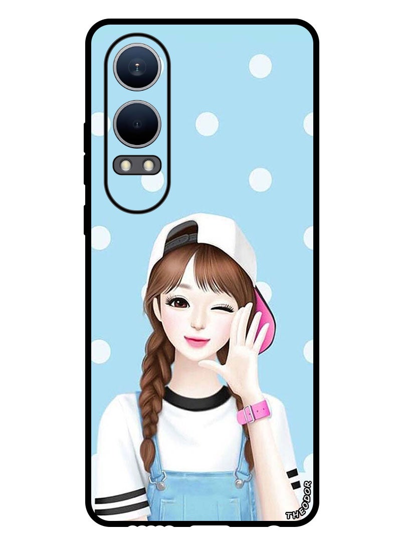 Theodor Protective Case Anti Scratch Shock Proof Bumper Cover For OnePlus Nord CE4 Lite Girl Wear Cap - Image 1