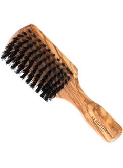 Fendrihan Small Men Hairbrush Pure Boar Bristle With Real Olivewood Handle 6.75 Inches Made In Germany  - Image 1