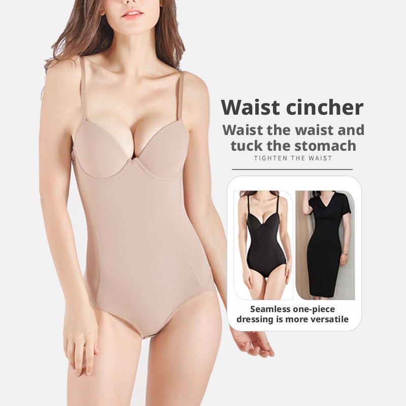 Summer Thin Shapewear Bodysuit Seamless Waist Control Tummy Slimmer - Image 1