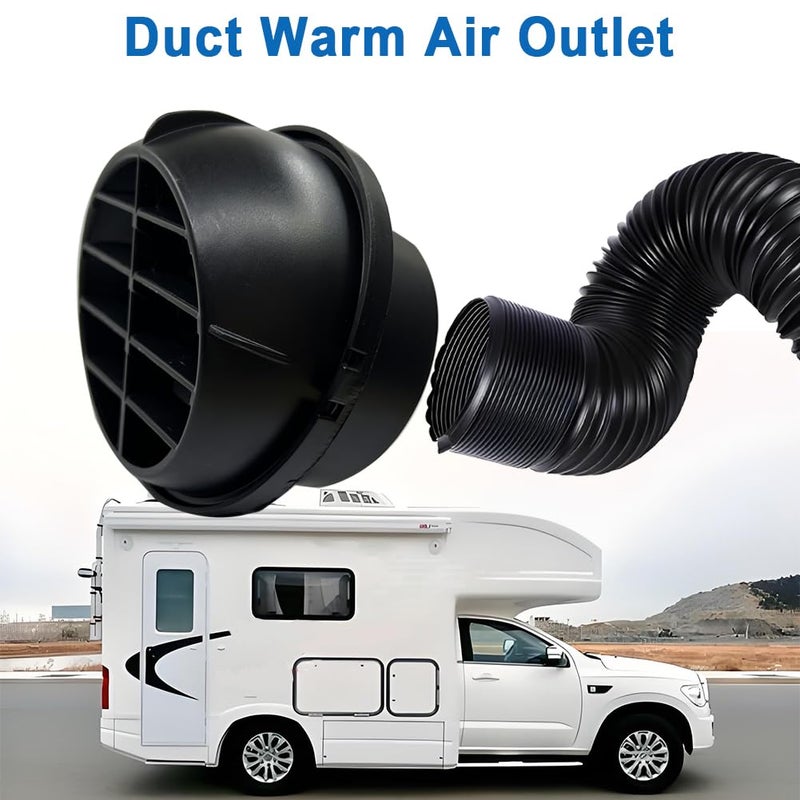 Cotonlake 75mm3inch Diesel Engine Parking Heater Duct Vent Outlet360 Degrees Rotatable Universal CoolantWarm AC Heat Air Conditioning Ducting Vent Outlet Car Heater Ducting1pc - Image 4