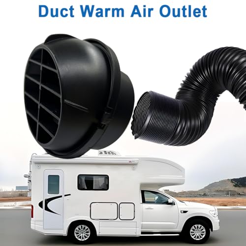 Cotonlake 75mm3inch Diesel Engine Parking Heater Duct Vent Outlet360 Degrees Rotatable Universal CoolantWarm AC Heat Air Conditioning Ducting Vent Outlet Car Heater Ducting1pc - Image 3