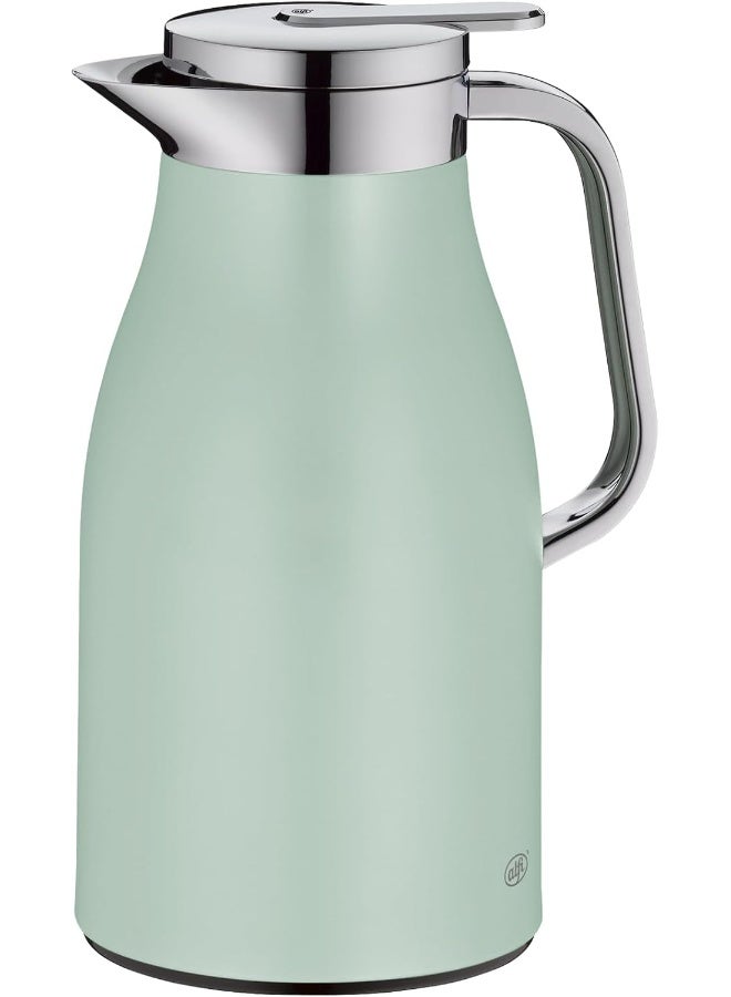 Alfi Skyline Tea Flask Mint Mat 1L Chrome - Image 1