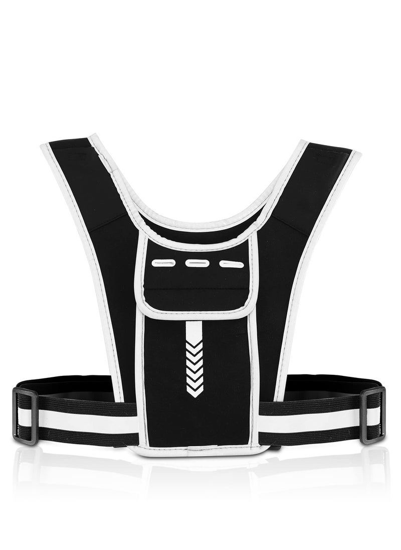 SYOSI - Running Vest Phone Holder for Men  Women, Men  Women's Sports Adjustable Reflective Running Vest Light Weight Phone Holder for Running with Water Bottle Pouch, Accessories Pockets - Image 1