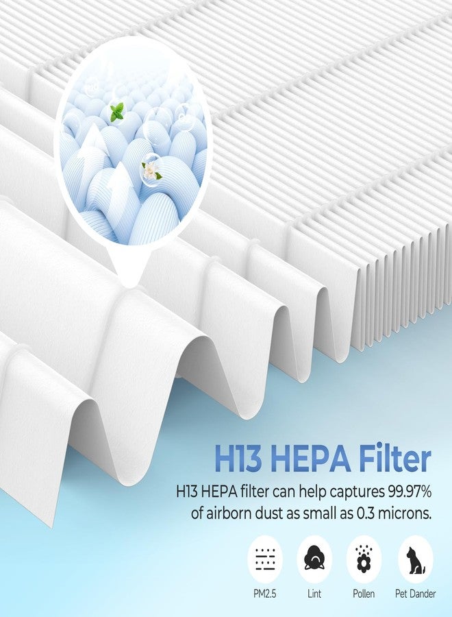 GoKBNY عبوة من قطعتين من فلاتر GoKBNY البديلة HFD-010/HFD-110، متوافقة مع أجهزة تنقية الهواء Honey-Well QuietClean Compact Tower HFD-010 وHFD-110 - Image 4