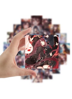 Generic 60Pcs Genshin Hu Tao Anime Stickers for Laptop Suitcase Skateboard Graffiti Luggage Cartoon Stickers  - Image 2