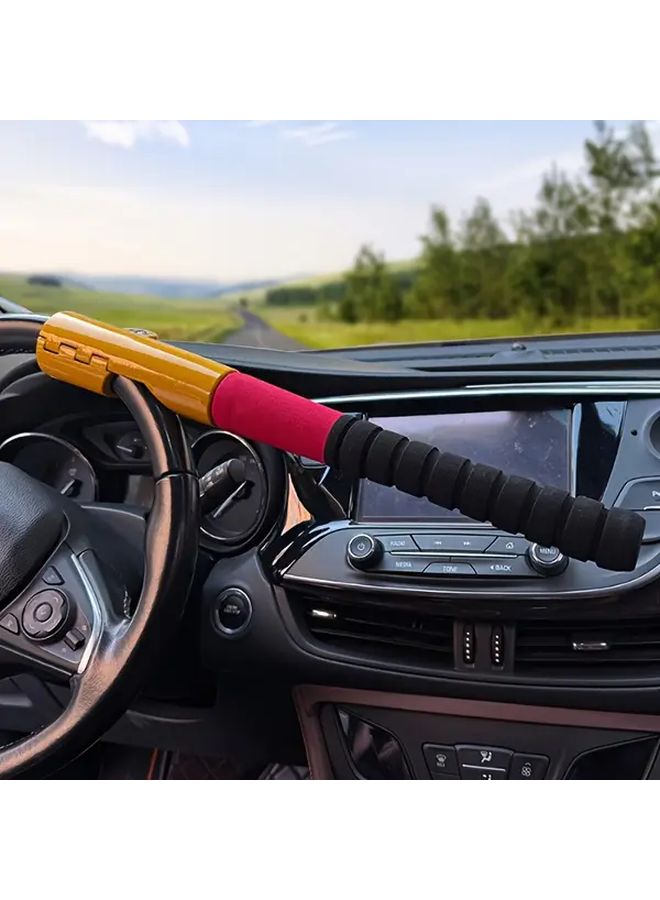 Heavy Duty Zinc Alloy Anti Theft Steering Wheel Lock Secure Mechanism - Image 4