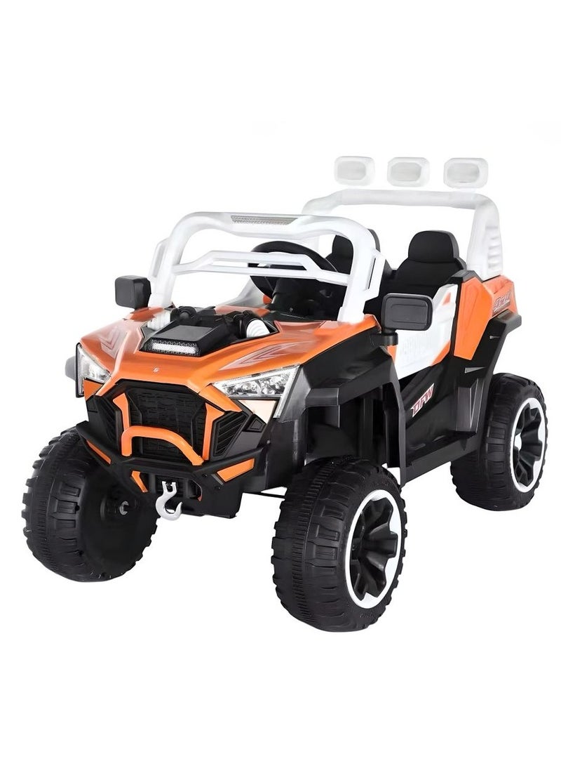 Cute ninos Electric kids car 2 motors 12 volts - openable doors - special lights - rocking mode - USB and AUX music - remote control  - Image 1
