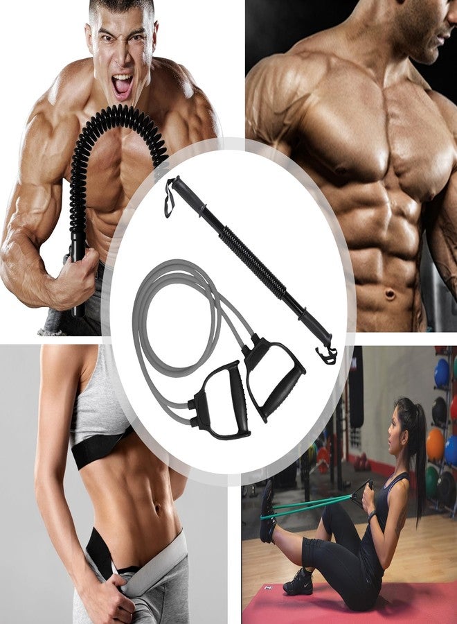 Manogyam Fitness Combo Kit - 30 Kg Power Twister + Double Toning Tube - Home Gym Equipment for Chest, Arms, Shoulder & Upper Body Workout - Strength & Resistance Training - Image 5