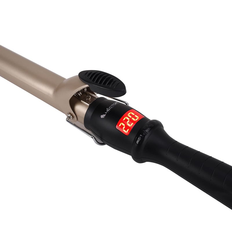 HECTOR Ease Curl 25 Mm Barrel Professional Hair Curler With Ceramic Coated Plates Fast Heatup Hair Curling Iron Rod Hair Styling Tools For Curly Hair For Women, Black - Image 4