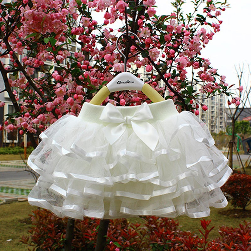 Girls Versatile Tulle Skirt Korean Style Seasonal 2191 purple  - Image 5