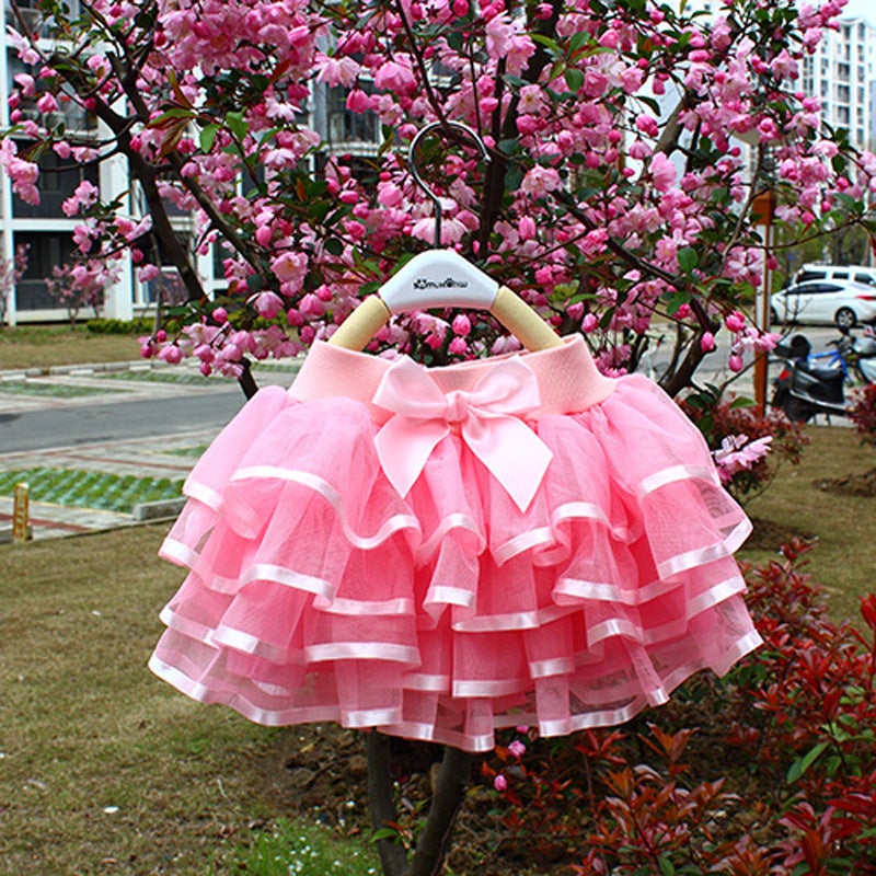 Girls Versatile Tulle Skirt Korean Style Seasonal 2191 purple  - Image 4