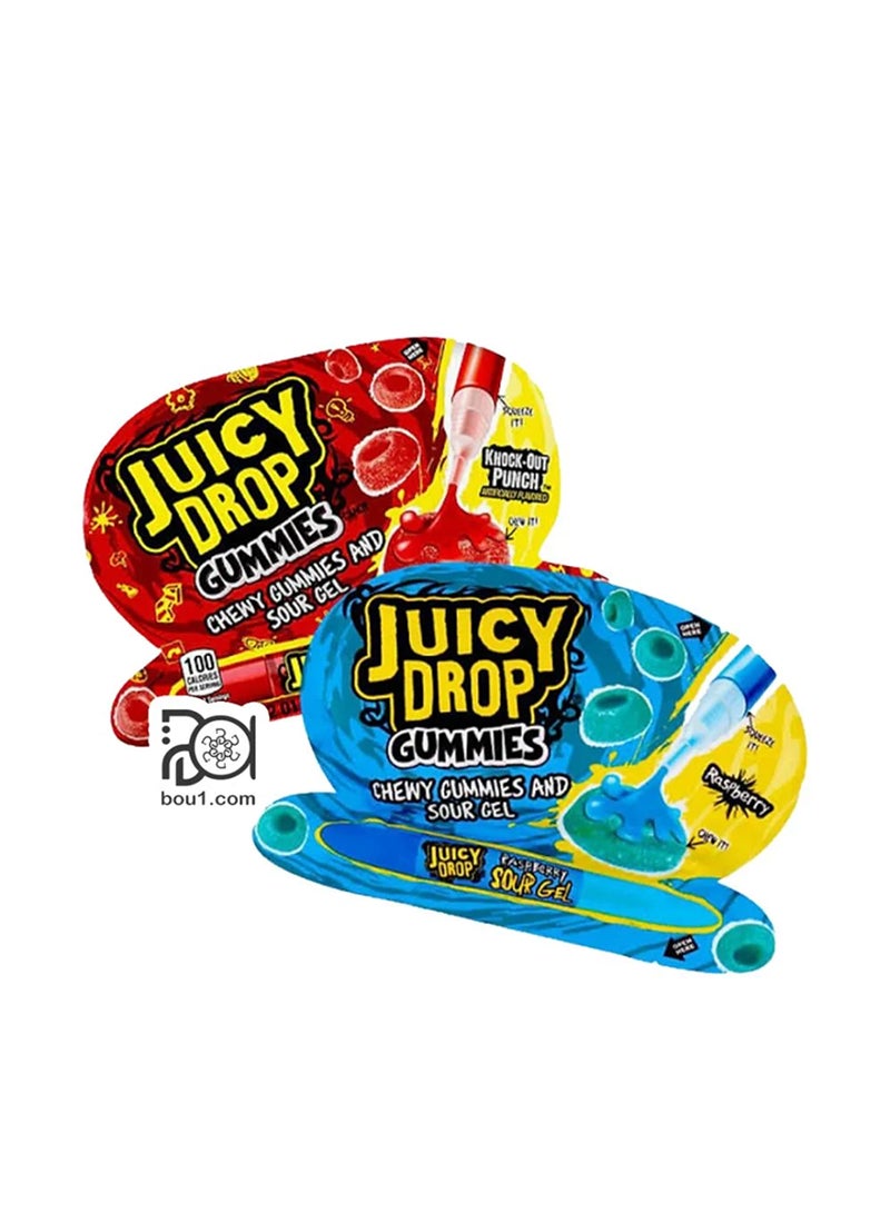 Bazooka Juicy Drop Strawberry or Raspberry Gummies - Image 3