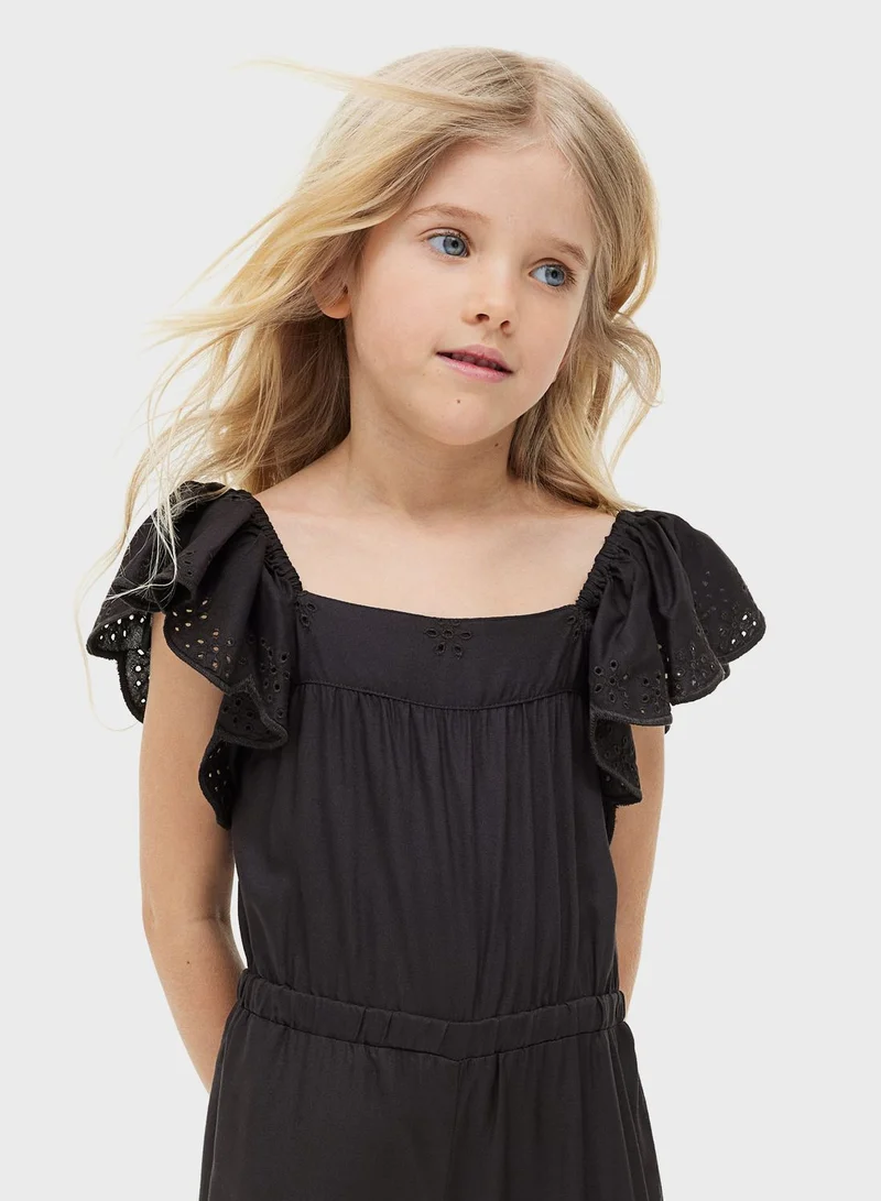 H&M Kids Essential Broderie Jumpsuit