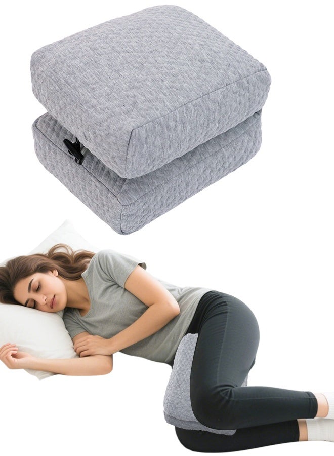 KAKIBLIN Knee Pillow for Side Sleepers Orthopedic Leg Pillow for Back Pain Relief, Memory Foam Knee Support Cushion for Joint & Muscle Pain, Comfortable Between Legs Pillow for Women & Men - Image 1