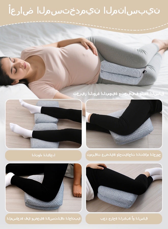 KAKIBLIN Knee Pillow for Side Sleepers Orthopedic Leg Pillow for Back Pain Relief, Memory Foam Knee Support Cushion for Joint & Muscle Pain, Comfortable Between Legs Pillow for Women & Men - Image 5