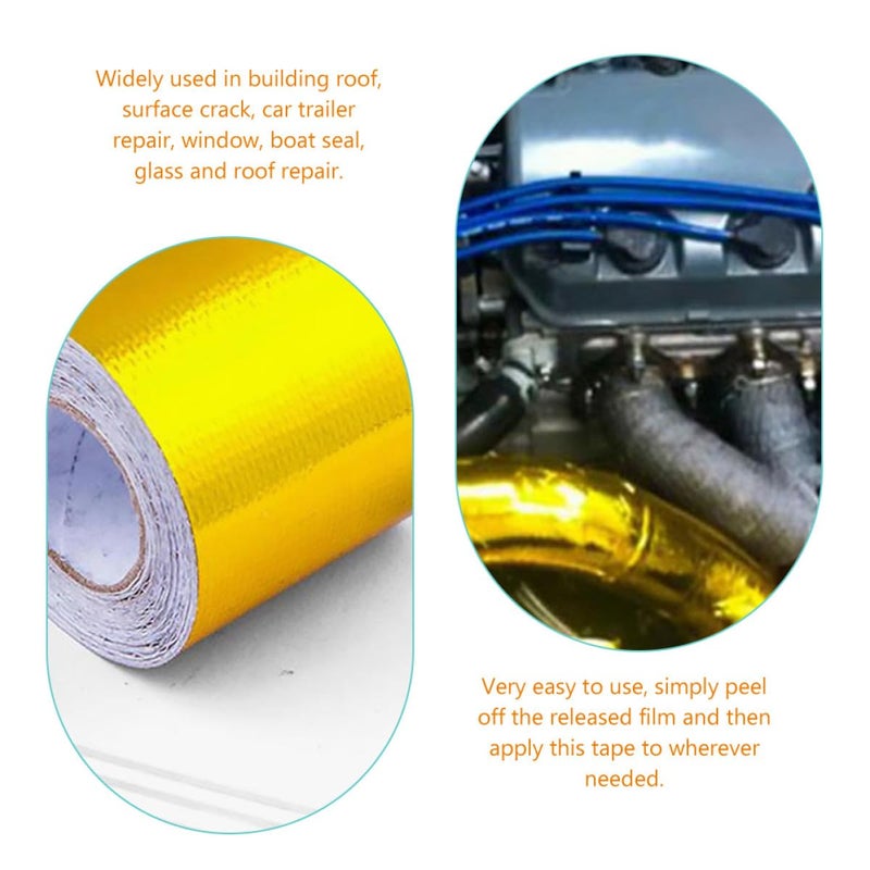 High Temperature Fireproof Foil Seal Tape 2 Inch Wide For HVAC Duct Repair - Image 5