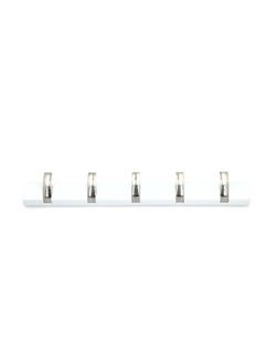 HONEYBEE Heavy Duty Rolly Coat Hook Rack White 176.4H 