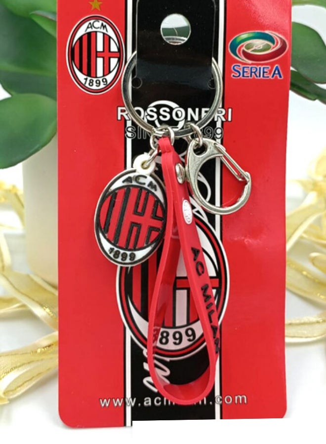 PVC key chain Small Standard C Buckle Rope Ball Ball fan key chain AC