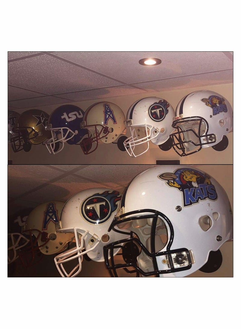 إكسفور حامل خوذة ملحقات الدراجات النارية، حامل معدني مثبت على الحائط للسترات والمعاطف والقبعات وأقنعة الرقص وظهر الكرة لكرة السلة وكرة القدم والكرة الطائرة - Image 3