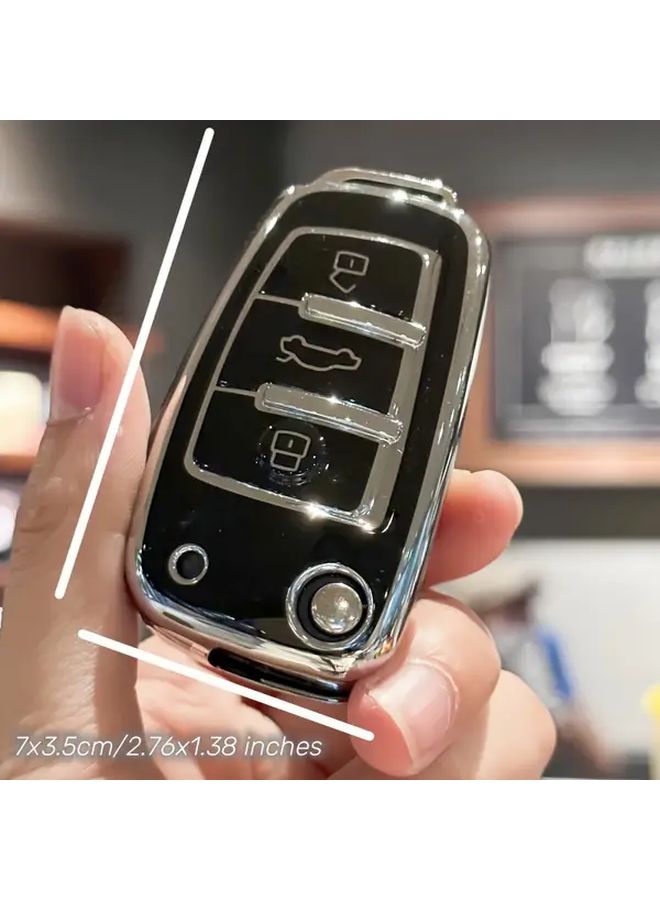 Pink TPU Key Fob Cover Case for Car Remote Shell A1 A3 A4 A6 Q1 Q3 Q5 Q7 S3 S4 S6 R8 TT - Image 5